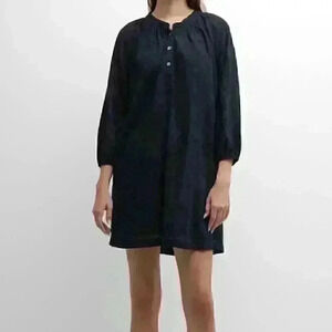 NWT Xirena "Chandler" cotton mini dress with geometric embroidery Sz M in white
